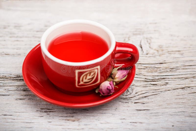 Rose bud tea stock image. Image of brew, chinese, saucer 29230895