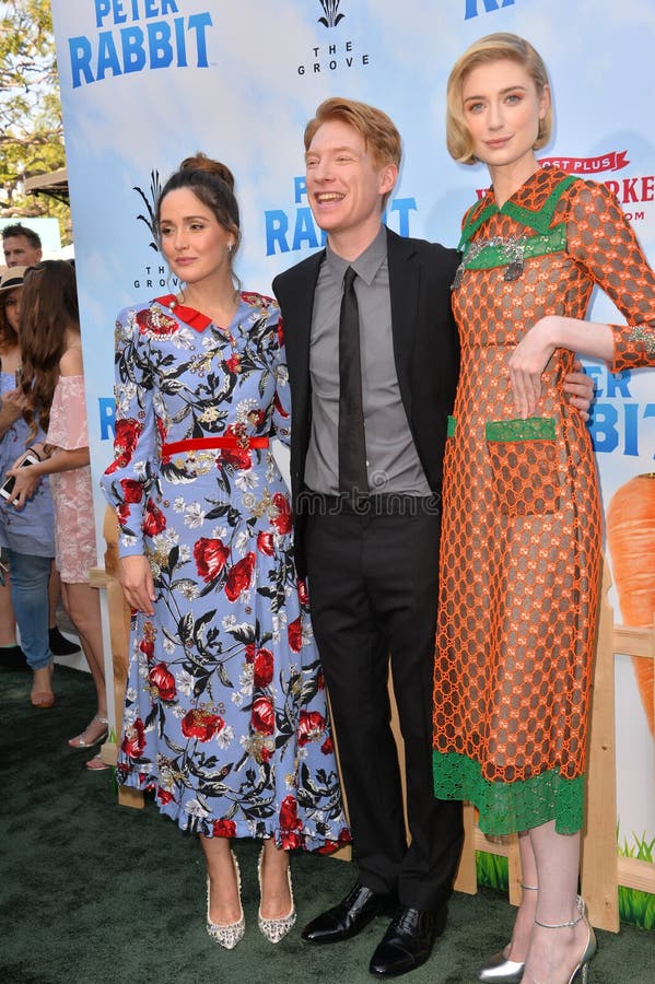 Rose Byrne, Domhnall Gleeson i Elizabeth Debicki obrazy royalty free