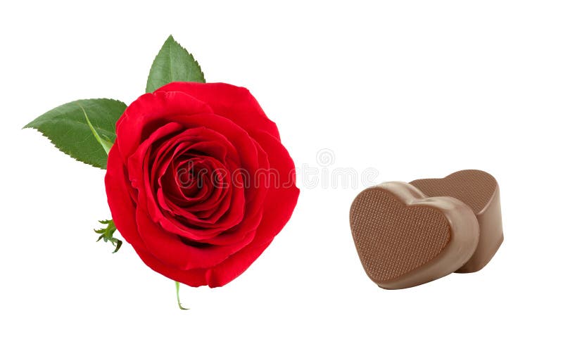 Rose and chocolates.