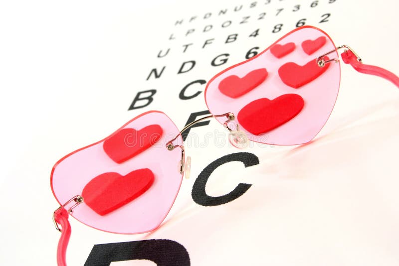 Rosecolored glasses stock photo. Image of love, fond 17908672