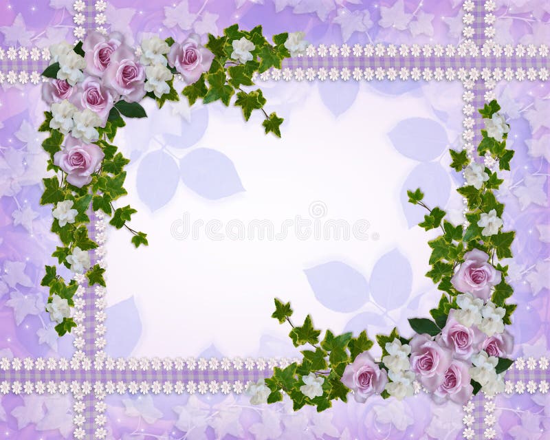 Rose e modello floreale del bordo di gardenias royalty illustrazione gratis Rose e modello floreale del bordo di gardenias royalty illustrazione gratis