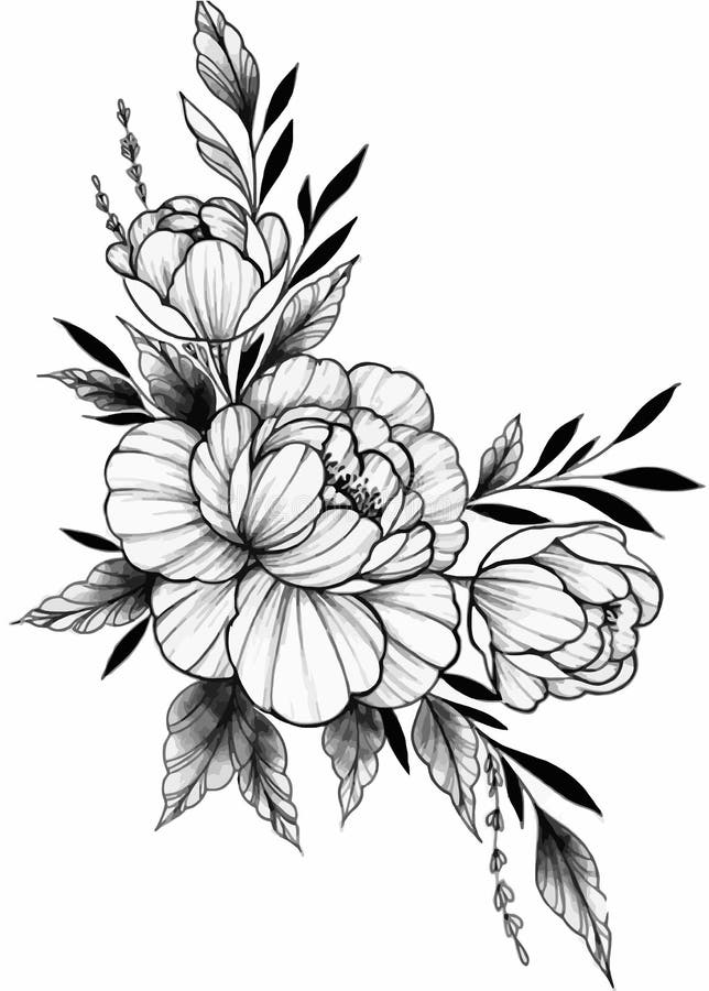 Rose Flower Outline Aesthetic, Rose Beauty Vector, Drawing Sketch, Hand  Drawn Art Stock Vector - Illustration of flower, outline: 242011670
