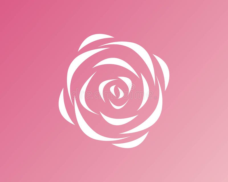Rose flower Logo vector stock illustration. Illustration of abstract