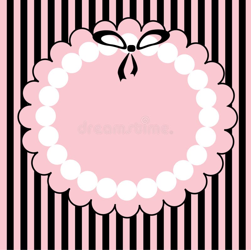 The Rose frame with black small bow.