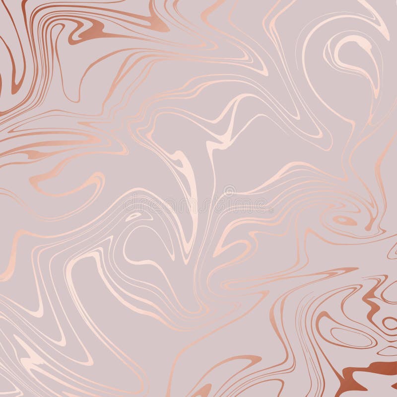 Rose gold. Abstract decorative background. Rose marble stock illustration