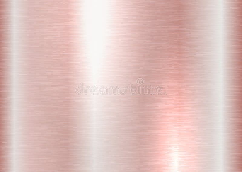 Rose gold brushed metal texture royalty free illustration