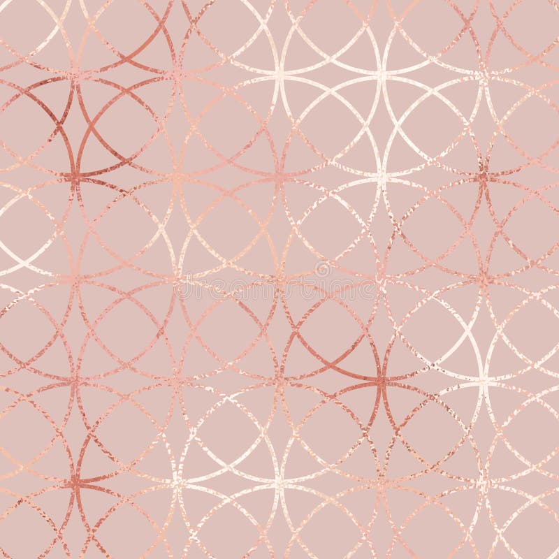 Rose gold. Elegant geometric pattern vector illustration