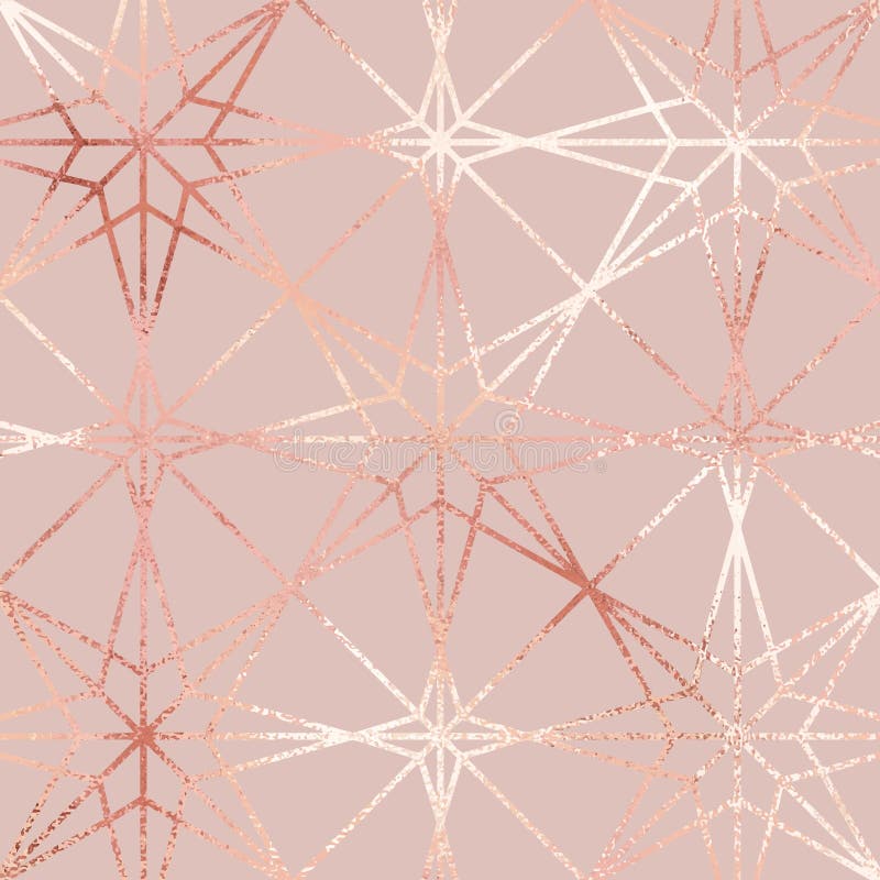 Rose Gold. Elegant Vector Pattern Stock Vector - Illustration of effect ...