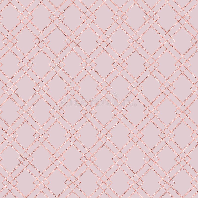 Rose gold glitter pattern with color effect. Vector Stock Vector