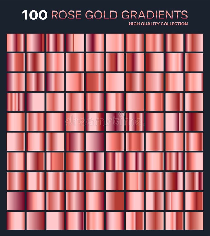 Rose gold gradient,pattern,template.Set of colors for design,collection of high quality gradients.Metallic texture,shiny stock illustration Rose gold gradient,pattern,template.Set of colors for design,collection of high quality gradients.Metallic texture,shiny stock illustration
