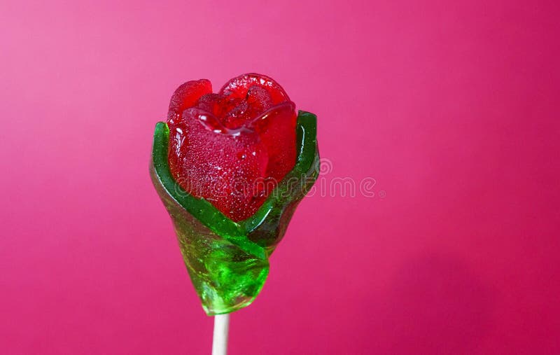 Rose Made of Cherry Candy for Valentines Stock Image Image of jewellery, dessert 240463449