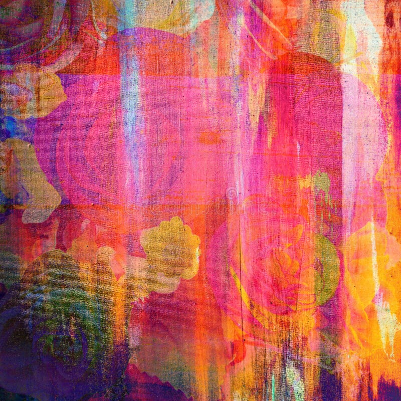 Rose painting stock images