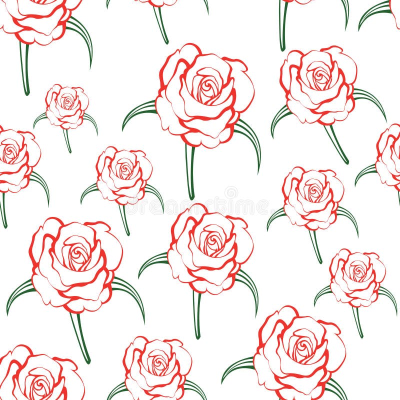 Rose pattern vector illustration