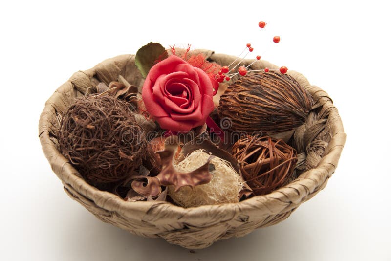 Rose with potpourri