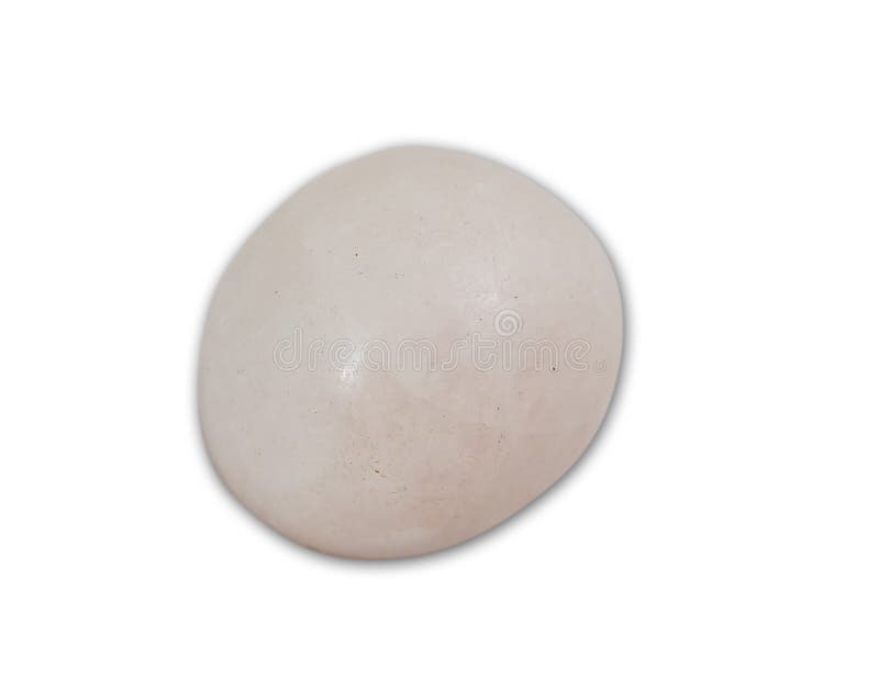 Rose Quartz Mineral Gem Stone Isolated on White Background Stock Image ...
