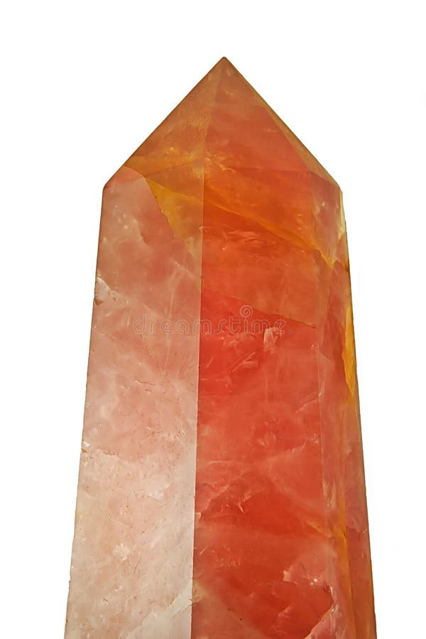 Rose Quartz Isolated on White Stock Photo Image of fashion, mineral