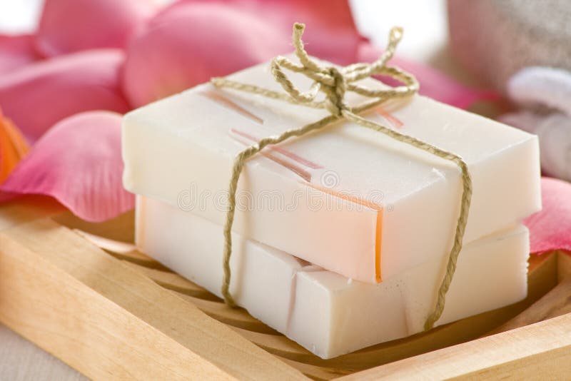 Rose scented soap stock image. Image of elements, background 15508693