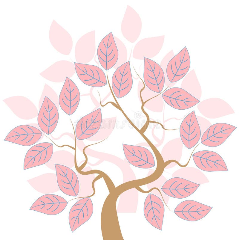 Rose tree stock vector. Illustration of flower, sheet 12058879