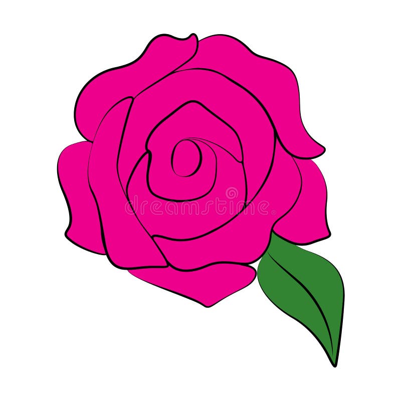 Rose stock vector. Illustration of design, illustration - 58325293