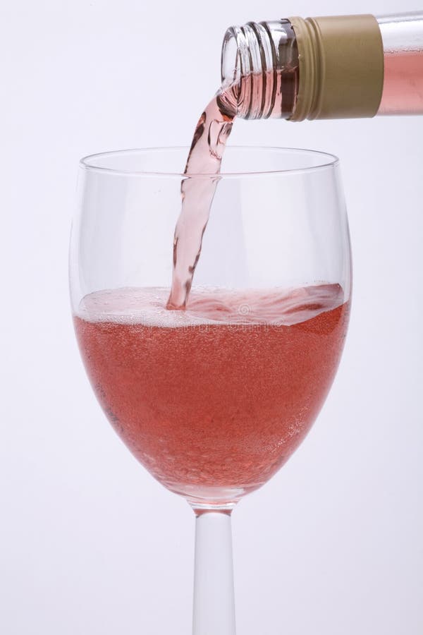 Rose wine stock photo. Image of cork, glass, liquid, splash 3845654