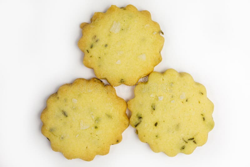 Rosemary shortbread stock image. Image of round, dessert 236214971