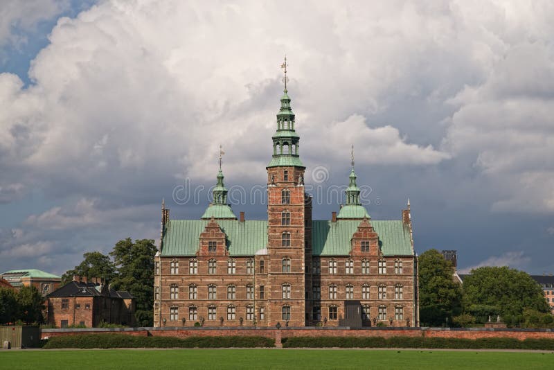 Schloss in Kopenhagen, Dänemark Stockbild Bild von museum