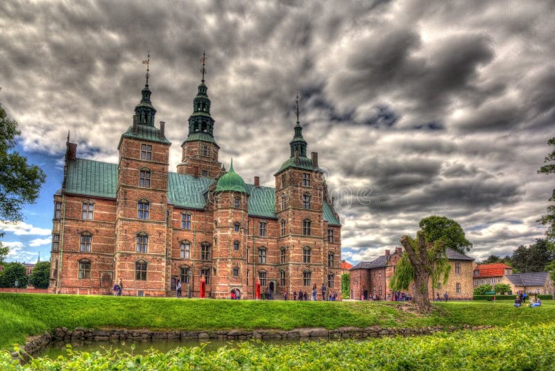 Schloss in Kopenhagen, Dänemark Stockbild Bild von museum