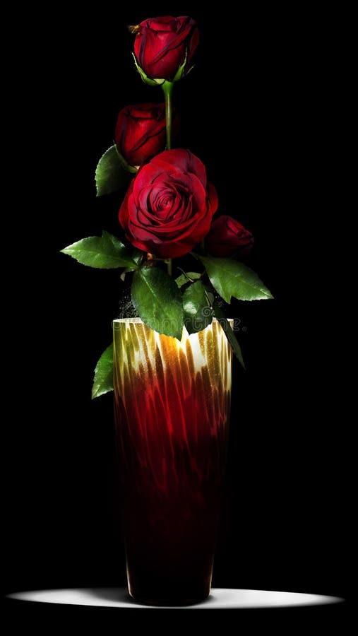 Roses dans le vase images stock Roses dans le vase images stock