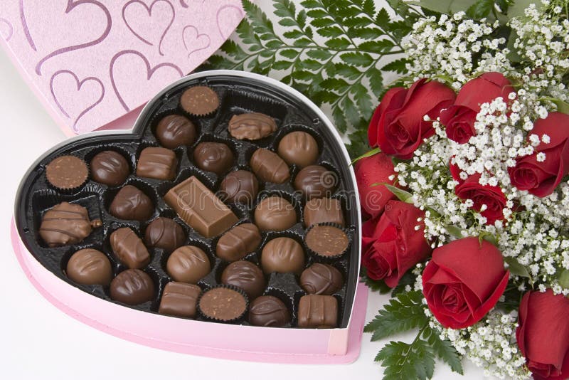 Roses des chocolats n image stock. Image du bourgeon, flore 492527