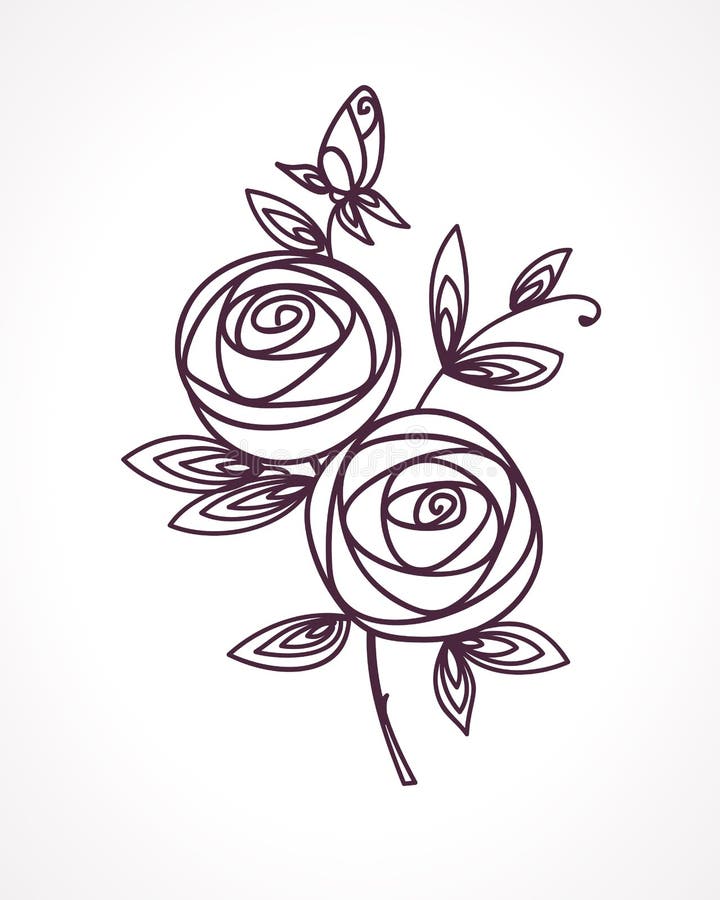 Roses Dessin Stylise De Main De Bouquet De Fleur Symbole D Icone D Ensemble Present Pour Epouser Carte D Invitation D Anniversai Illustration De Vecteur Illustration Du Mode Contour Roses Dessin Stylise De Main De Bouquet De Fleur Symbole D Icone D Ensemble Present Pour Epouser Carte D Invitation D Anniversai Illustration De Vecteur Illustration Du Mode Contour