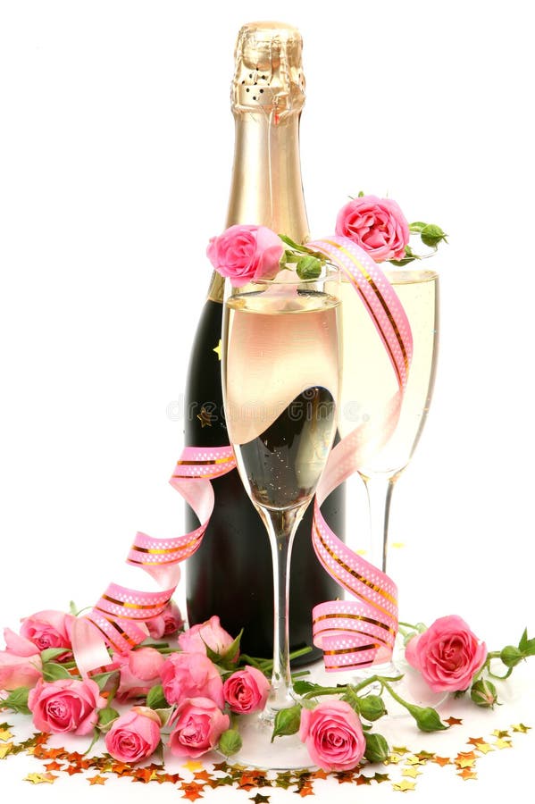 Roses And Champagne 67 Champagne image stock. Image du neuf, pétillement, vacances - 11475857