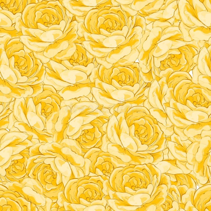 Roses, Floral Background, Seamless Pattern Stock Vector Illustration of decoration, botany