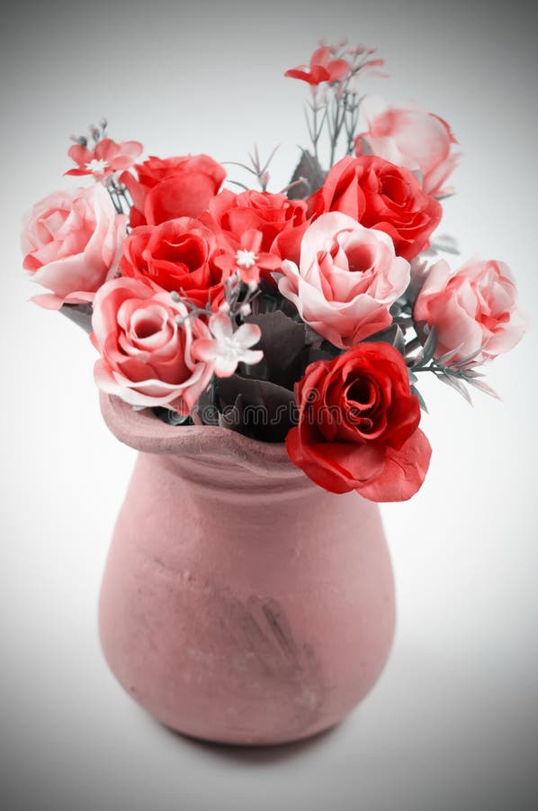 Roses in a pot stock image. Image of collection, plant 64442309