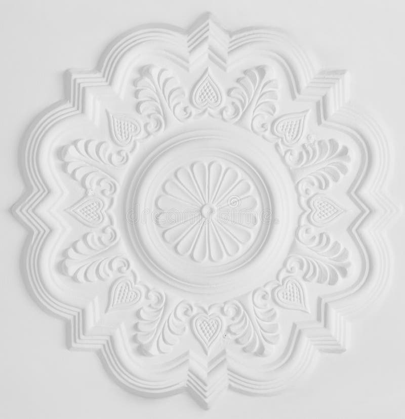 Rosetta di modellatura dello stucco fotografia stock Rosetta di modellatura dello stucco fotografia stock