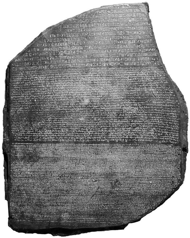 Rosetta Stone språk, arkeologi som isoleras