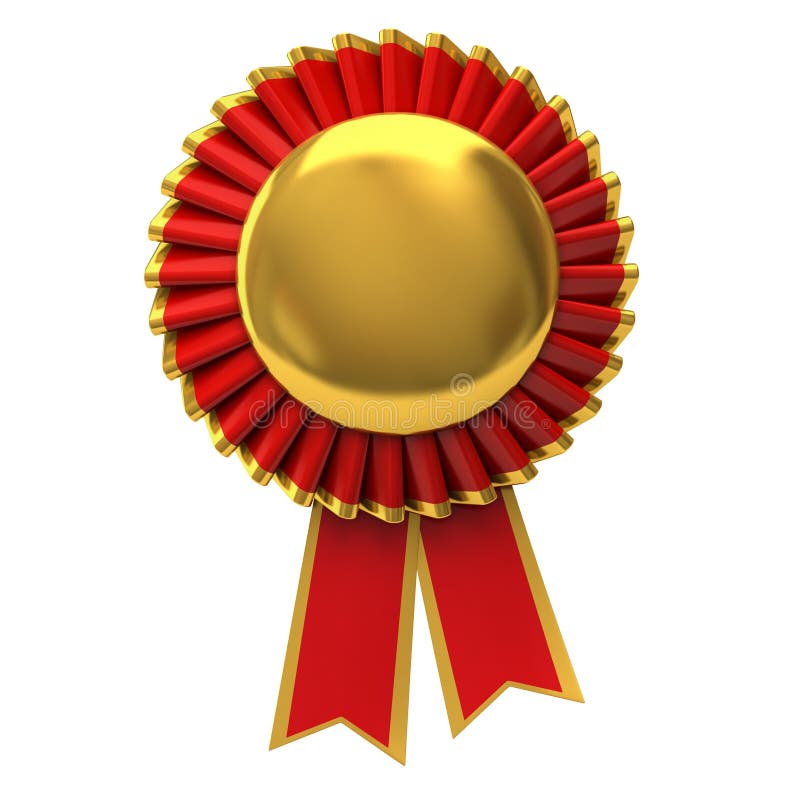 Rosette em branco da fita da concessão ilustração do vetor Rosette em branco da fita da concessão ilustração do vetor