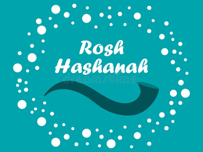 Rosh hashanah. Shofar horn. Greeting card design Jewish New Year. Vector royalty free illustration Rosh hashanah. Shofar horn. Greeting card design Jewish New Year. Vector royalty free illustration