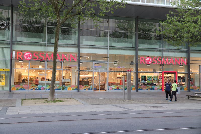 Entrance of a Rossmann Store. The Rossmann GmbH commonly known as Rossmann  Drogeria Parfumeria Cosmetic Shop is the second largest drugstore chain bas  Stock Photo - Alamy