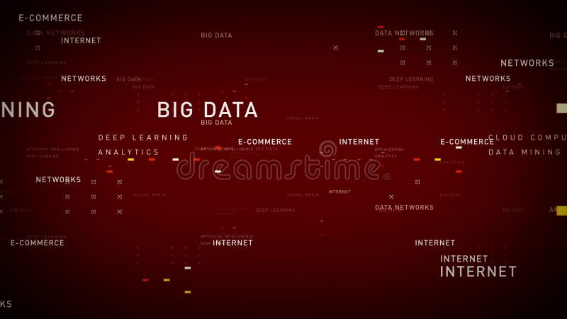 Rosso di Internet di parole chiavi