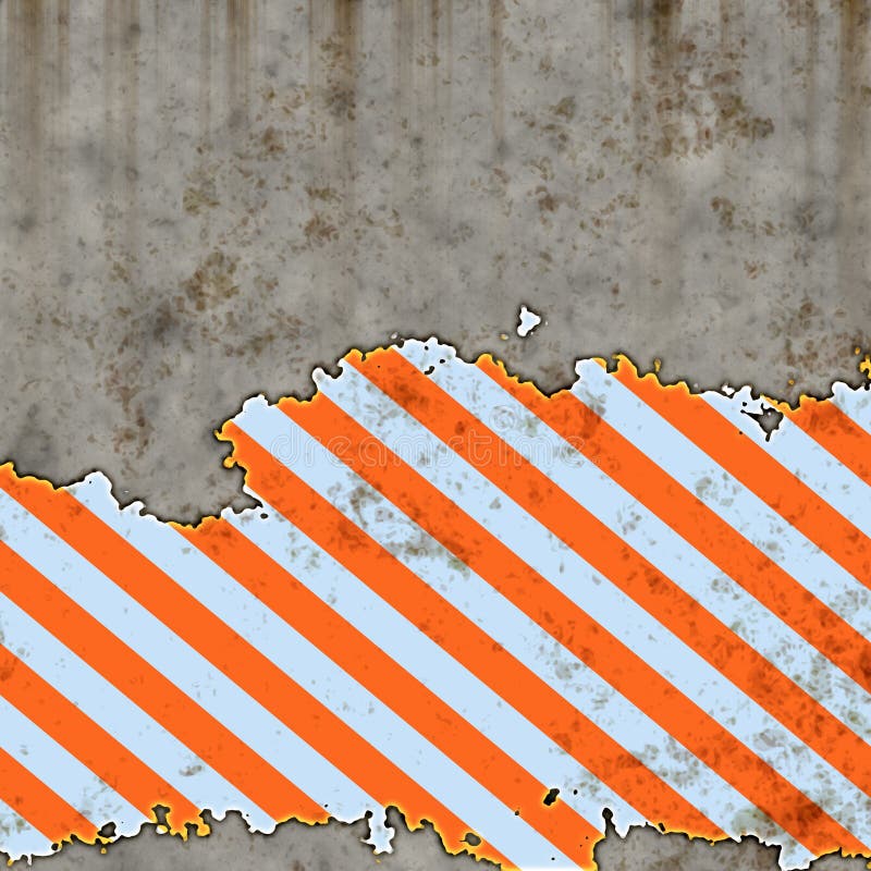 rostig teckenvarning stock illustrationer