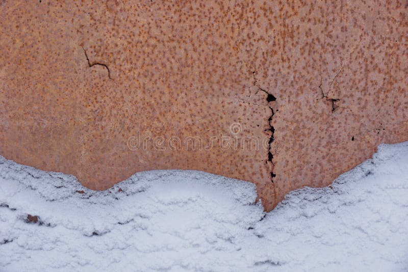 rostig textur för metall snow royaltyfri bild rostig textur för metall snow royaltyfri bild