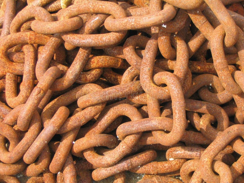 Download Rostige Ketten stockfoto. Bild von beschaffenheit, kette - 29064