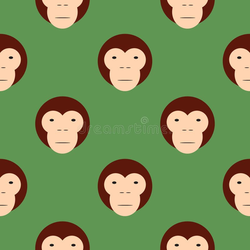 Macacos engraçados com Bananas Design de padrão vetorial sem costura