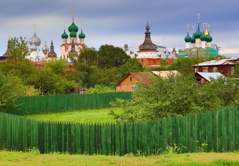 Rostov the Great - ancient small Russian town , part of Golden Ring of Russia