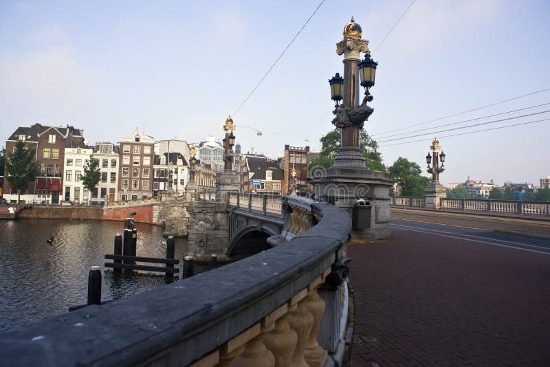 Rostral column bridge in Amsterdam.