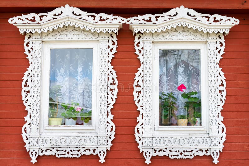Rosyjscy tradycyjni okno