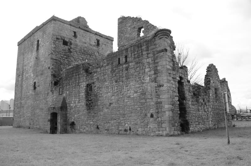 Rosyth Castle stock image. Image of exterior, tower, castle 75353739
