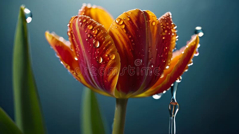 Rosée délicate le toucher doux des gouttes de pluie sur les pétales