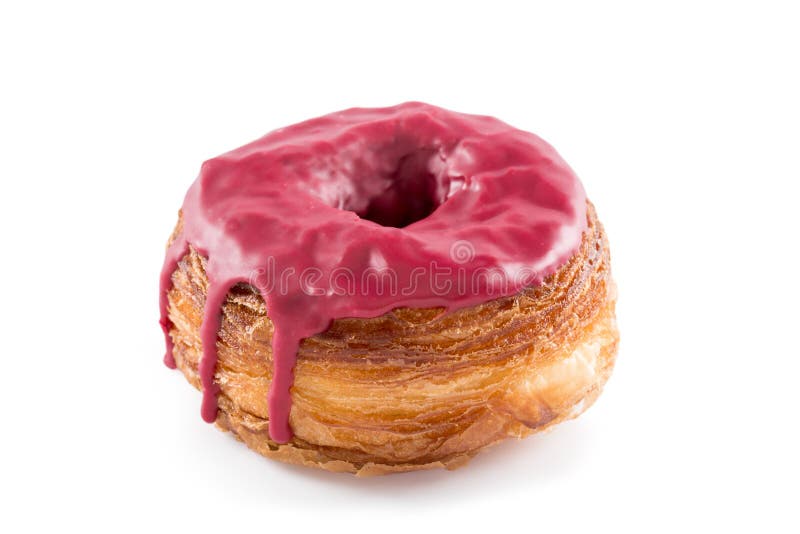 Rot trägt Fondanthörnchen- und -donutmischung Früchte lizenzfreies stockfoto Rot trägt Fondanthörnchen- und -donutmischung Früchte lizenzfreies stockfoto