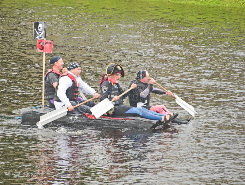 Rotary for Inverness and Culloden in raft race.